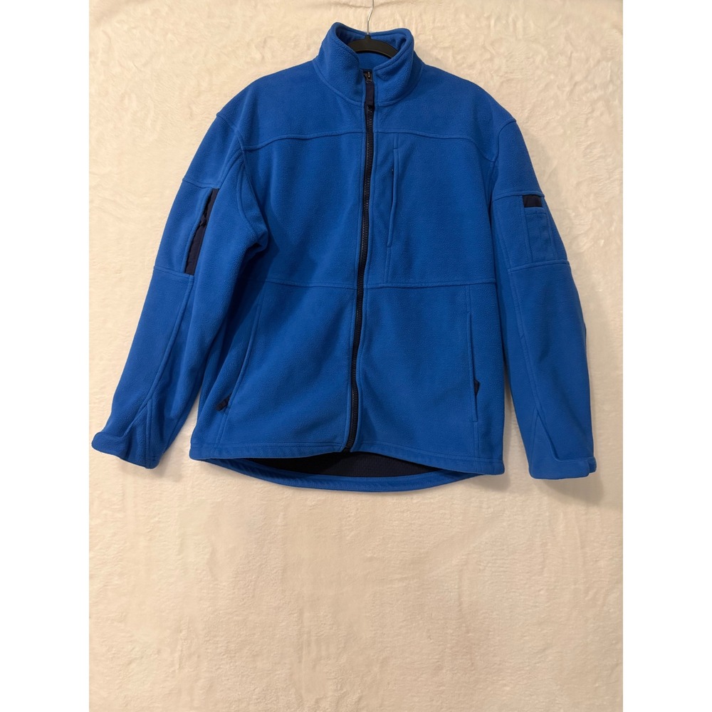 Duluth Trading Co Fleece Jacket Mens Medium Full Zip Utility Pocket Workwear